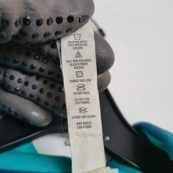 Under Armour Semi Fitted Hoodie Teal Long Sleeve Pullover Sweatshirt Size Large - Picture 11 of 12